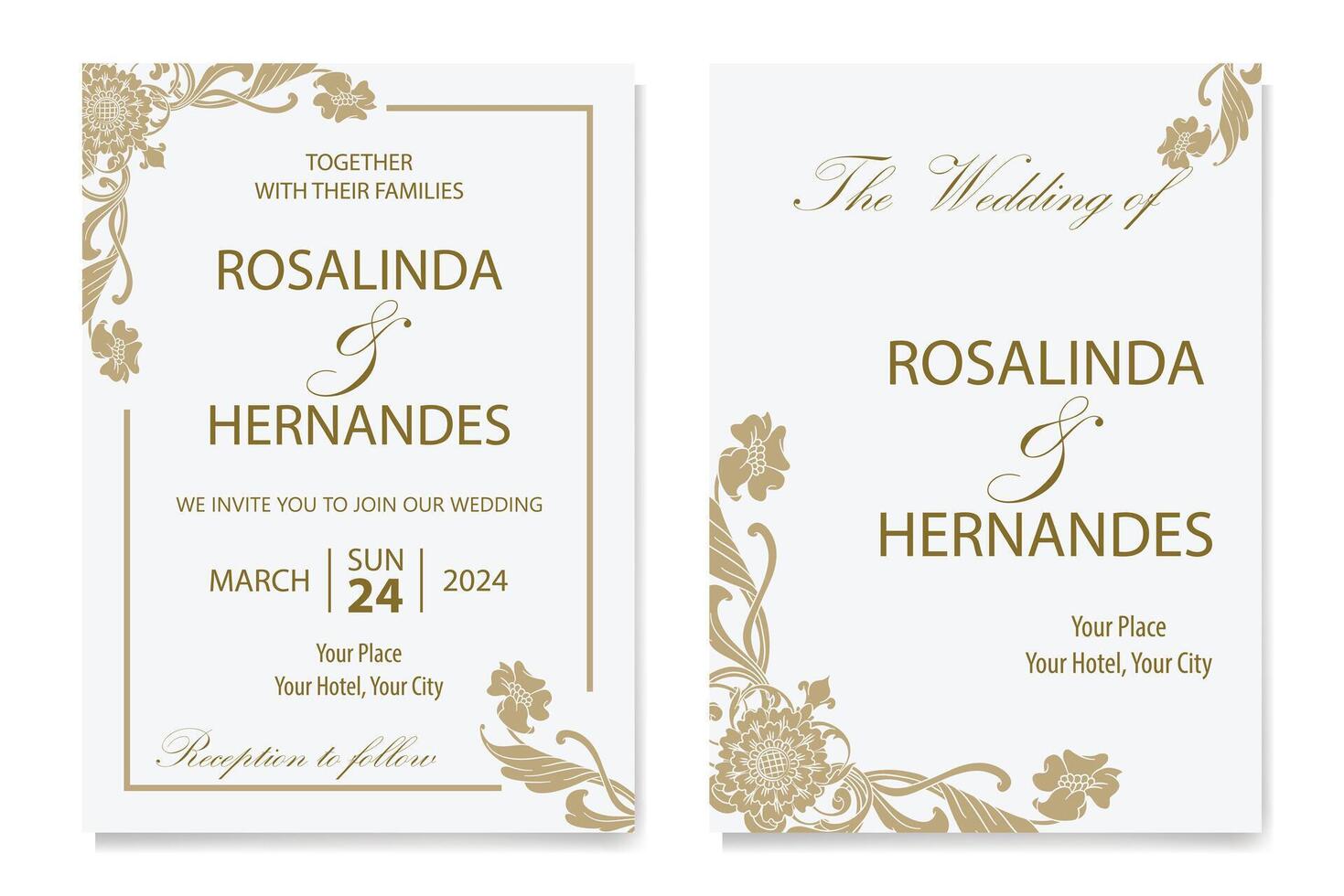The Blooms Greenery Floral Foliage Ornament Corner Text Separator Elegance Frame for Invitations vector