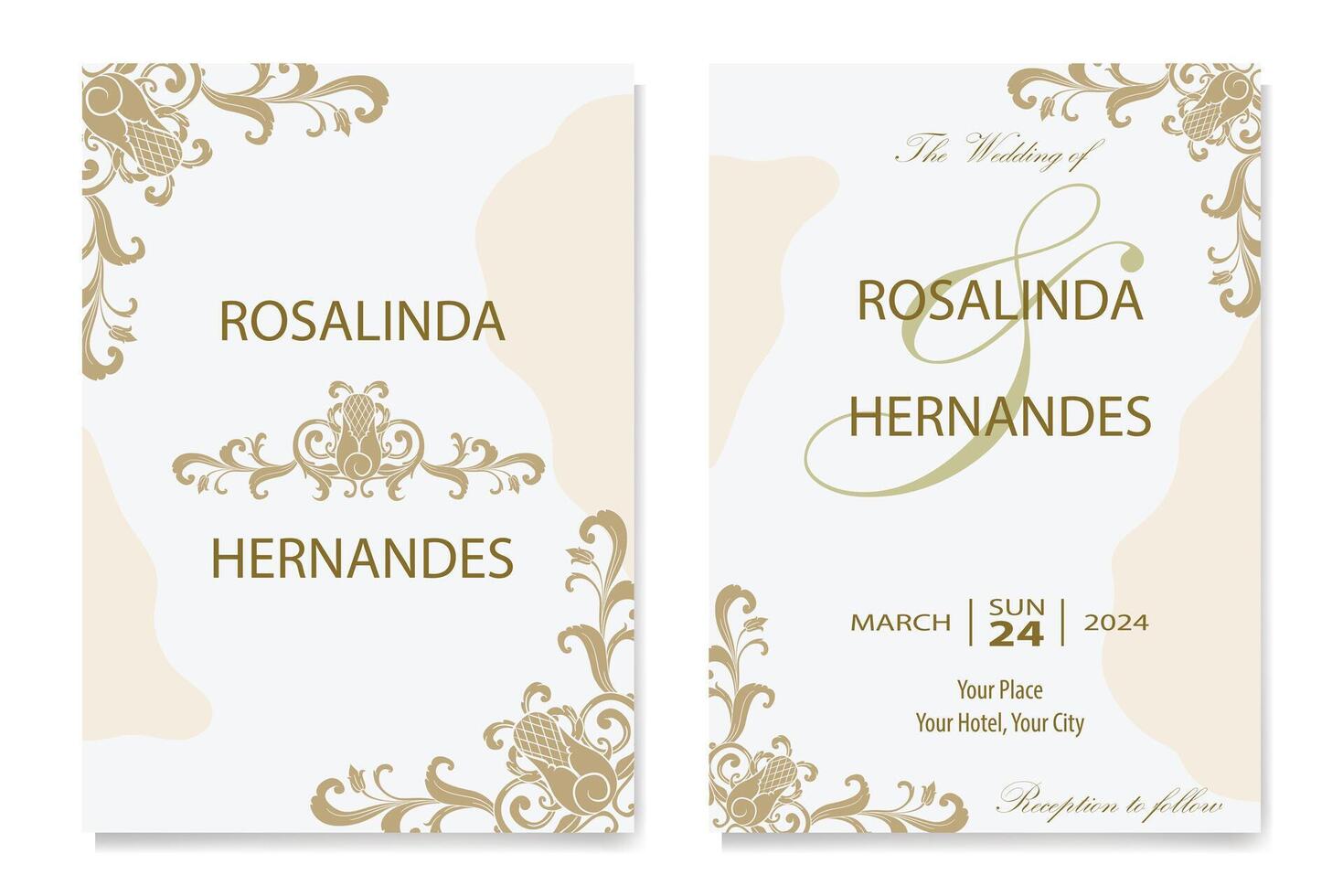 The Blooms Greenery Floral Foliage Ornament Corner Text Separator Elegance Frame for Invitations vector