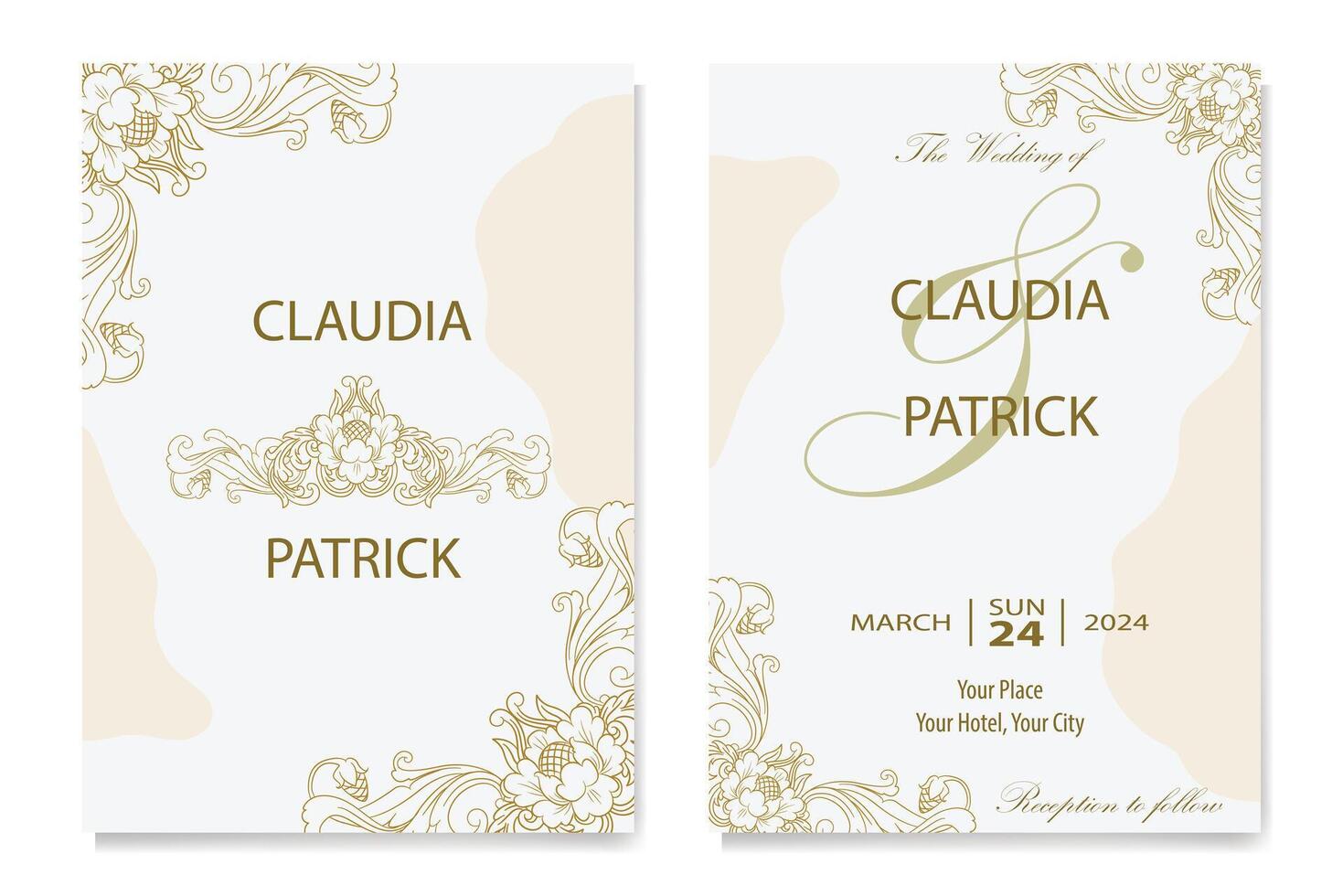 The Blooms Greenery Floral Foliage Ornament Corner Text Separator Elegance Frame for Invitations vector