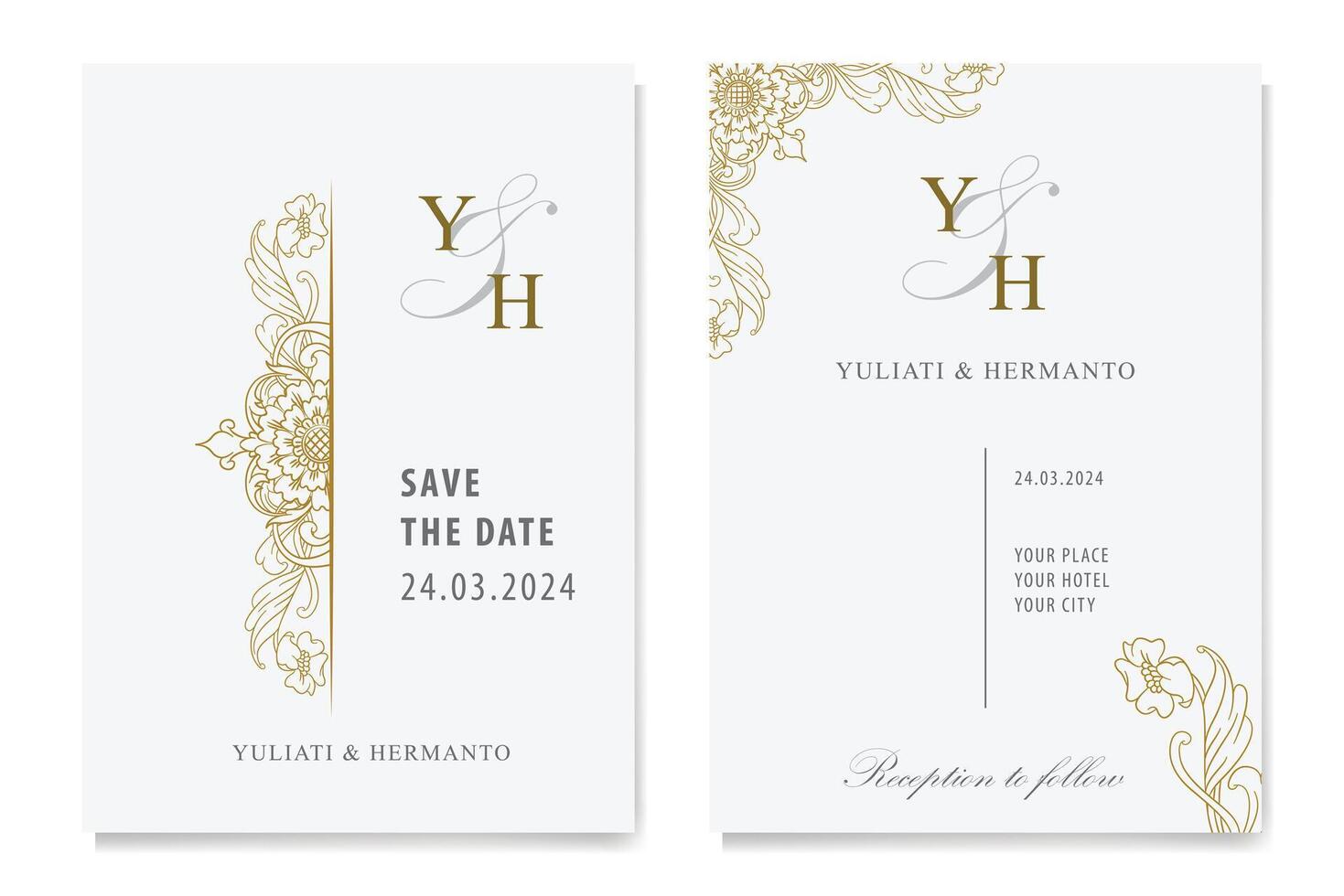 The Blooms Greenery Floral Foliage Ornament Corner Text Separator Elegance Frame for Invitations vector