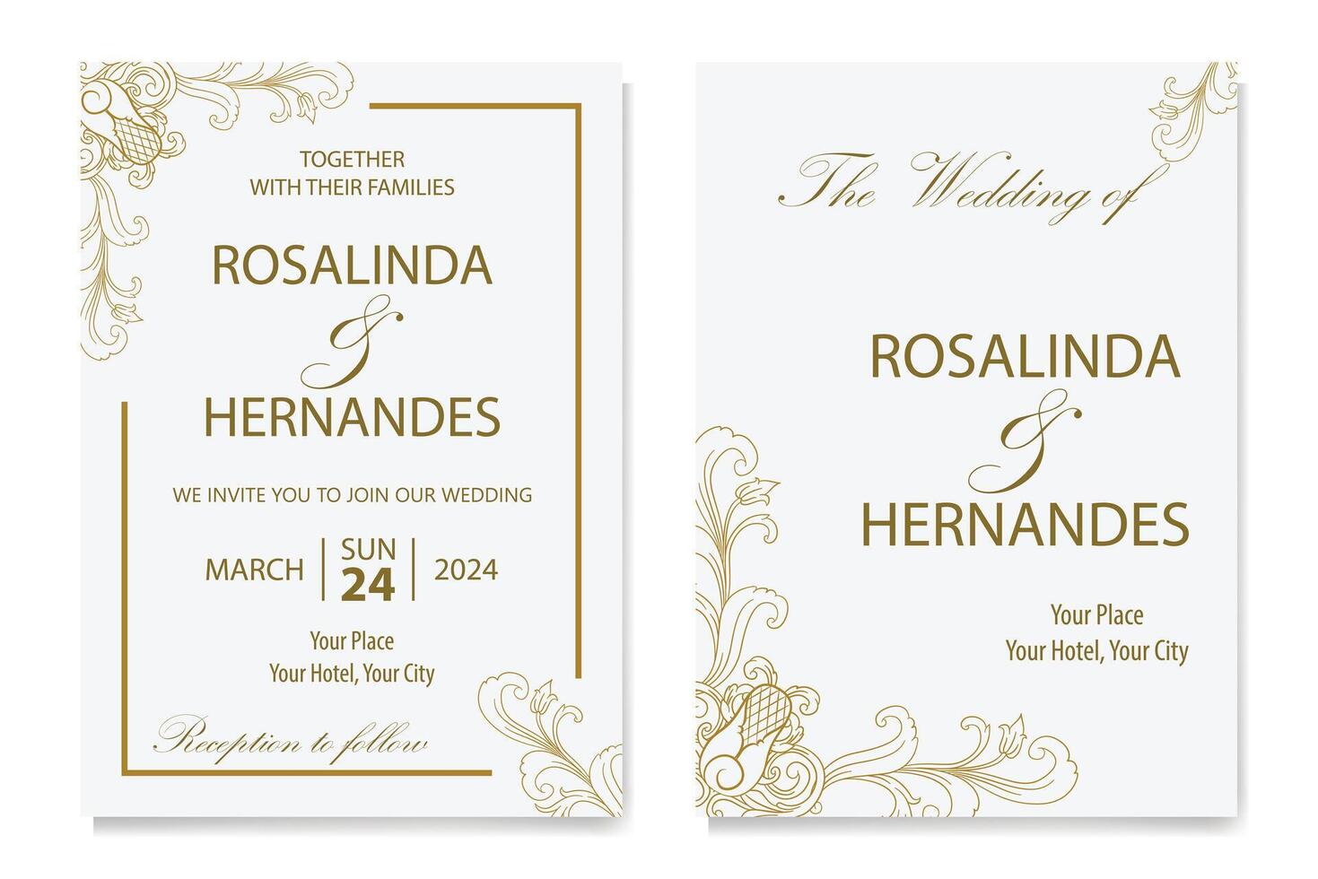 The Blooms Greenery Floral Foliage Ornament Corner Text Separator Elegance Frame for Invitations vector