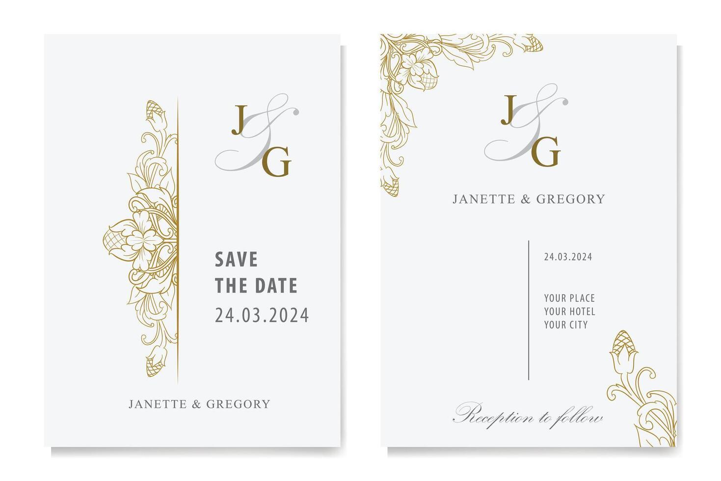 The Blooms Greenery Floral Foliage Ornament Corner Text Separator Elegance Frame for Invitations vector