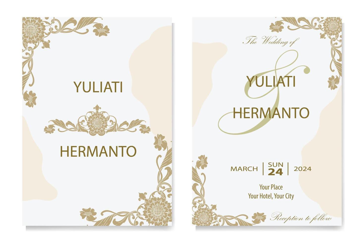 The Blooms Greenery Floral Foliage Ornament Corner Text Separator Elegance Frame for Invitations vector