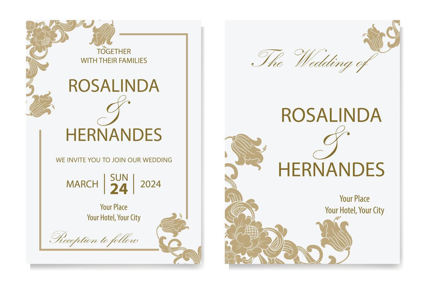The Blooms Greenery Floral Foliage Ornament Corner Text Separator Elegance Frame for Invitations vector