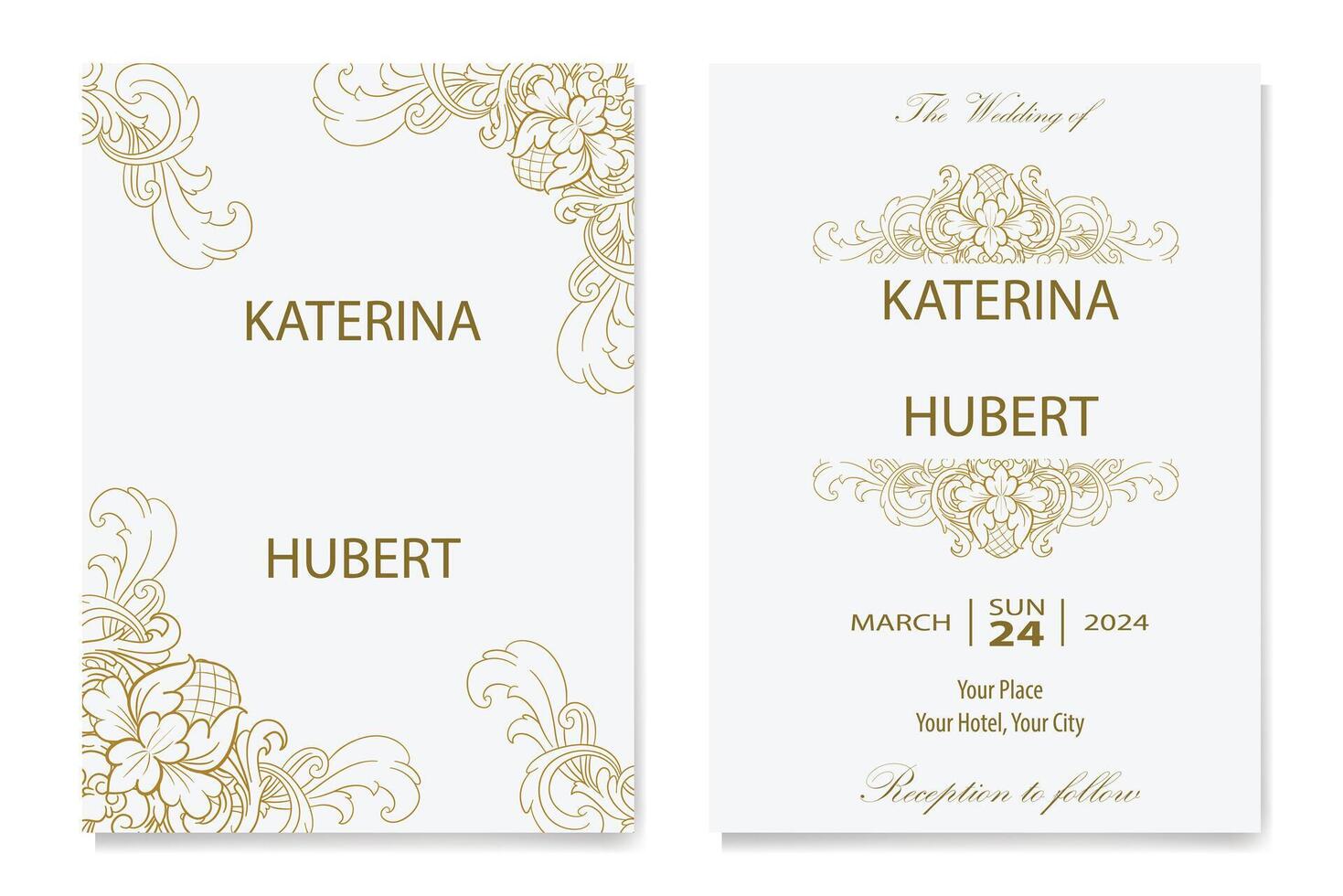 The Blooms Greenery Floral Foliage Ornament Corner Text Separator Elegance Frame for Invitations vector