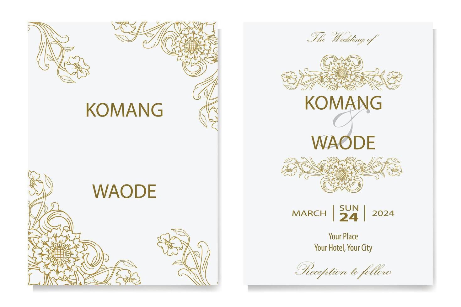 The Blooms Greenery Floral Foliage Ornament Corner Text Separator Elegance Frame for Invitations vector