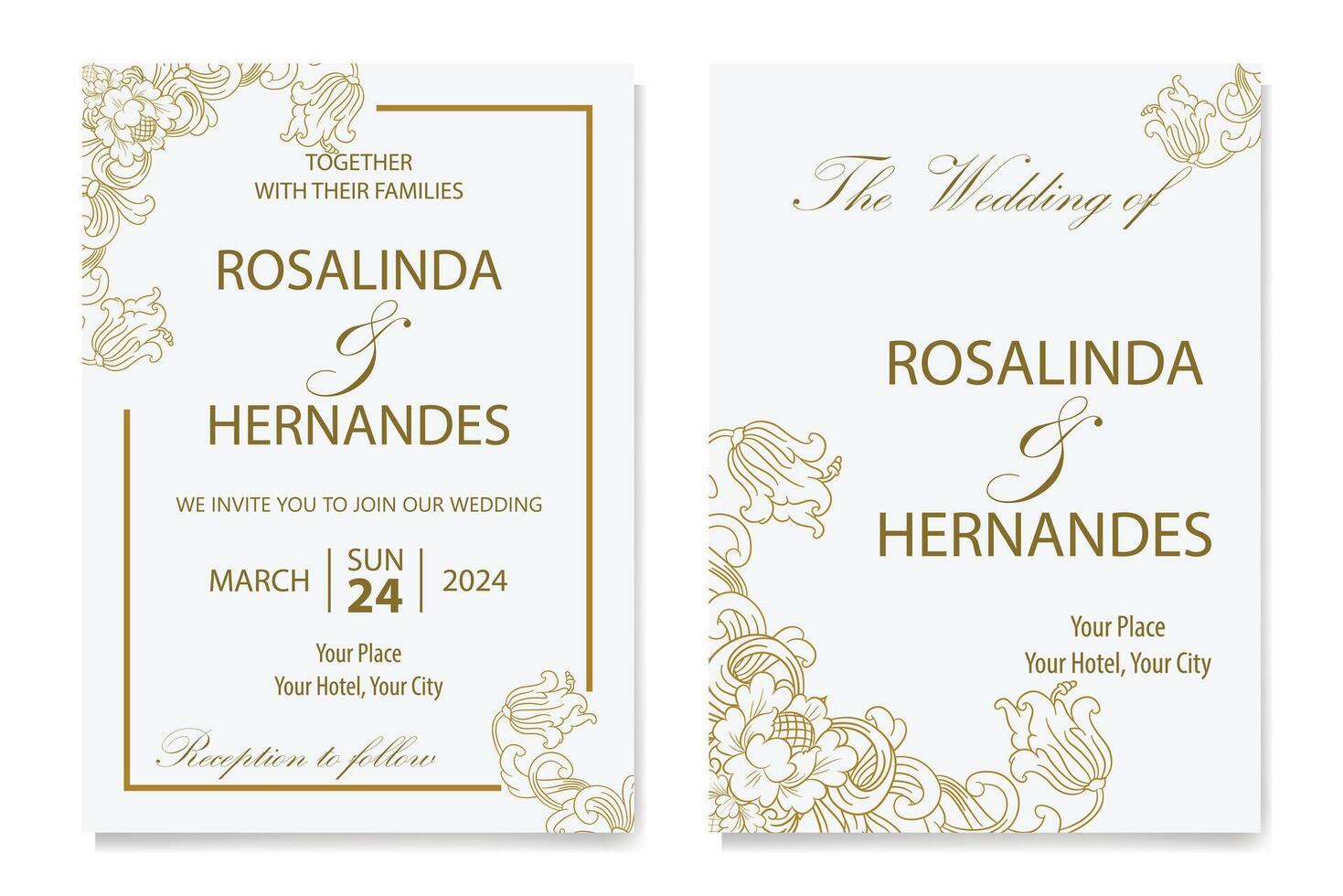 The Blooms Greenery Floral Foliage Ornament Corner Text Separator Elegance Frame for Invitations vector