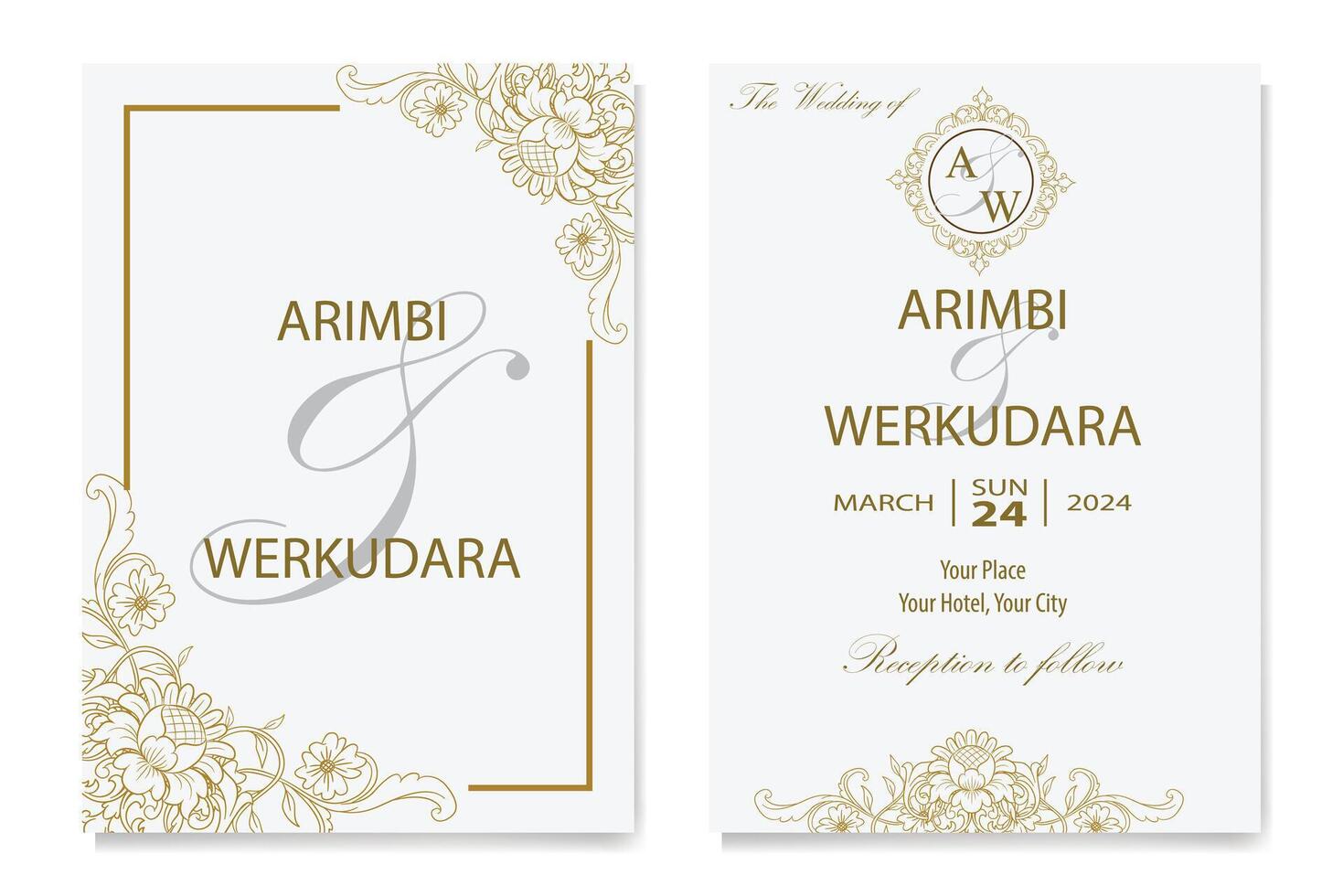 The Blooms Greenery Floral Foliage Ornament Corner Text Separator Elegance Frame for Invitations vector