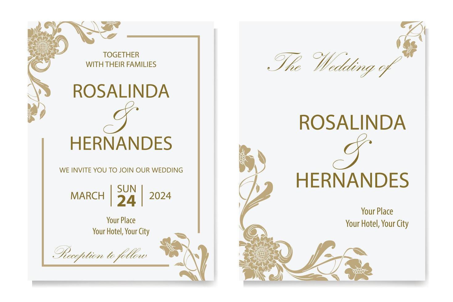 The Blooms Greenery Floral Foliage Ornament Corner Text Separator Elegance Frame for Invitations vector