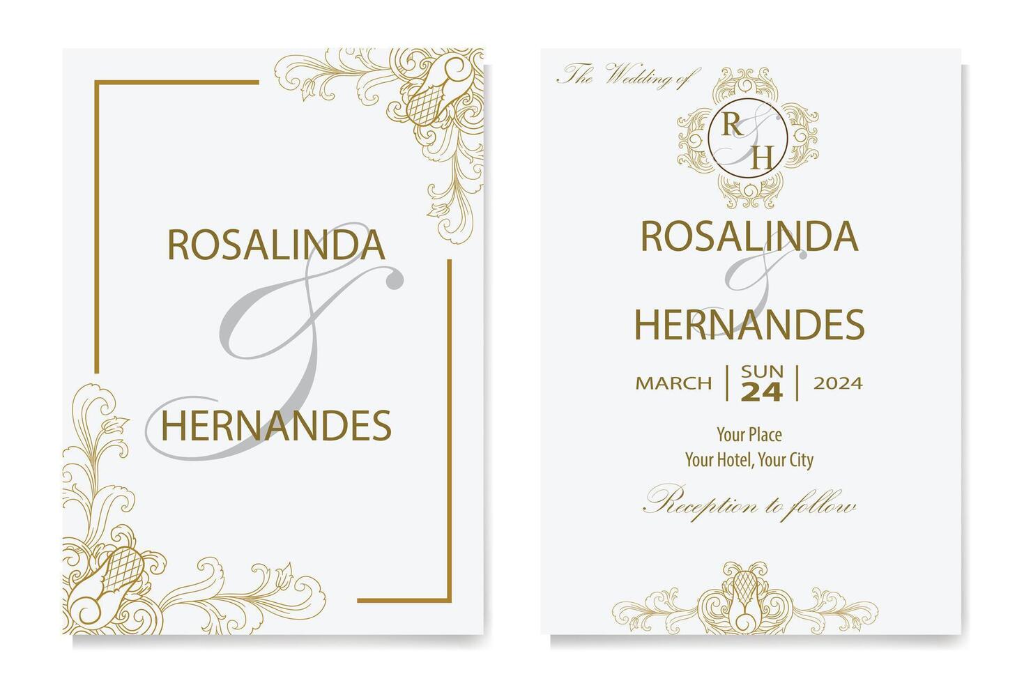 The Blooms Greenery Floral Foliage Ornament Corner Text Separator Elegance Frame for Invitations vector