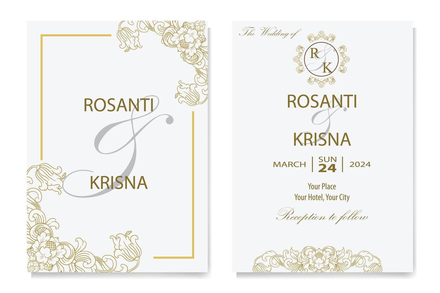 The Blooms Greenery Floral Foliage Ornament Corner Text Separator Elegance Frame for Invitations vector