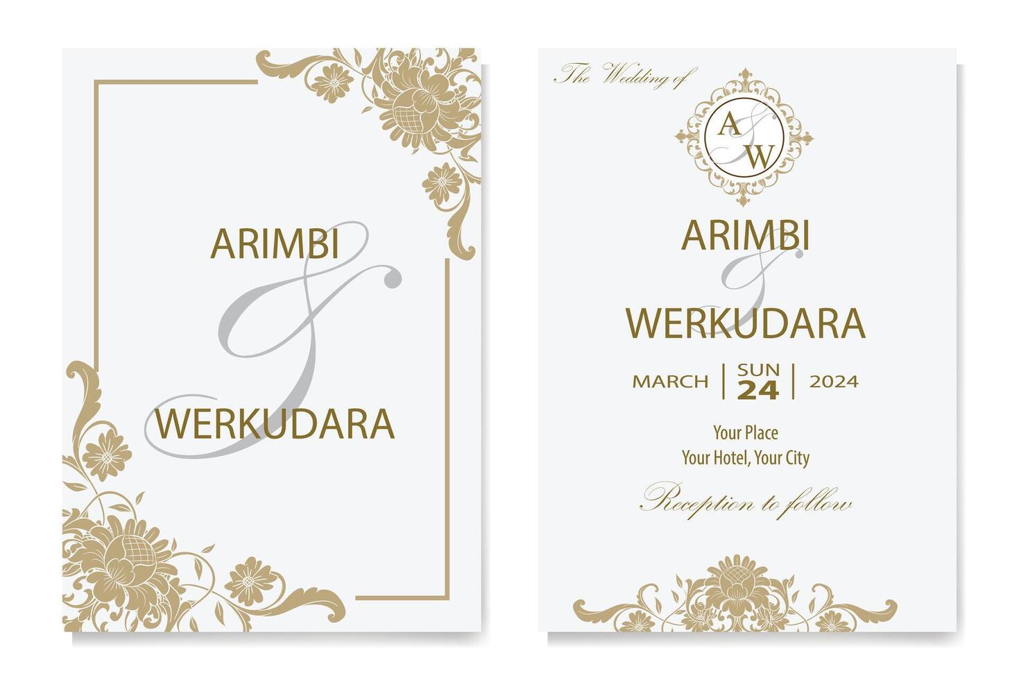 The Blooms Greenery Floral Foliage Ornament Corner Text Separator Elegance Frame for Invitations vector