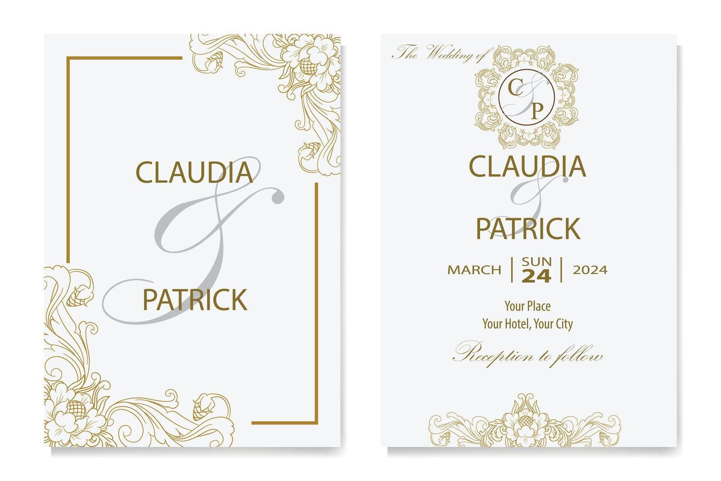 The Blooms Greenery Floral Foliage Ornament Corner Text Separator Elegance Frame for Invitations vector