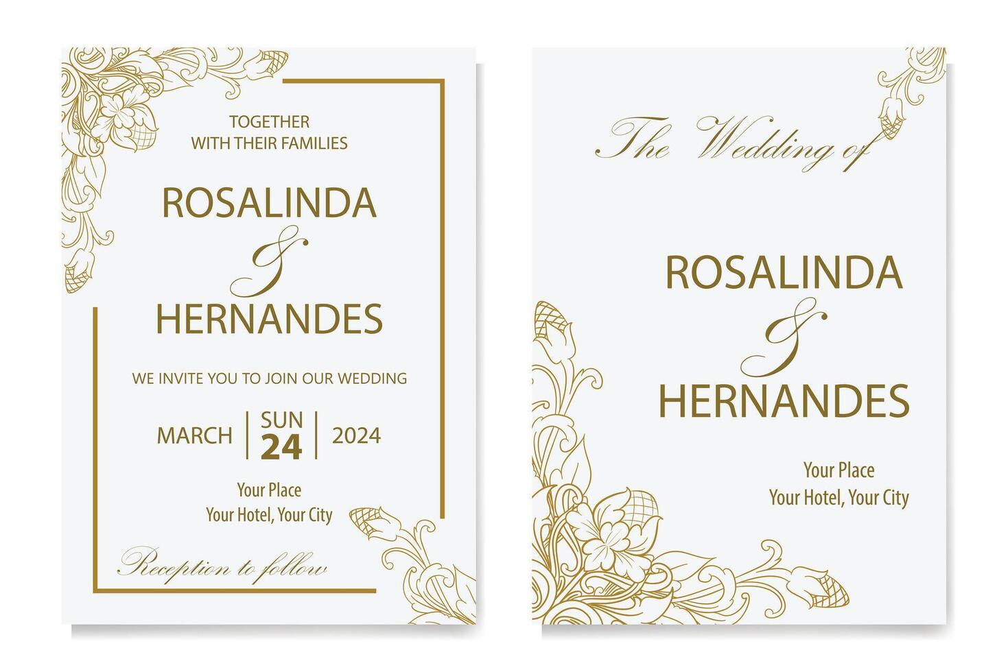 The Blooms Greenery Floral Foliage Ornament Corner Text Separator Elegance Frame for Invitations vector