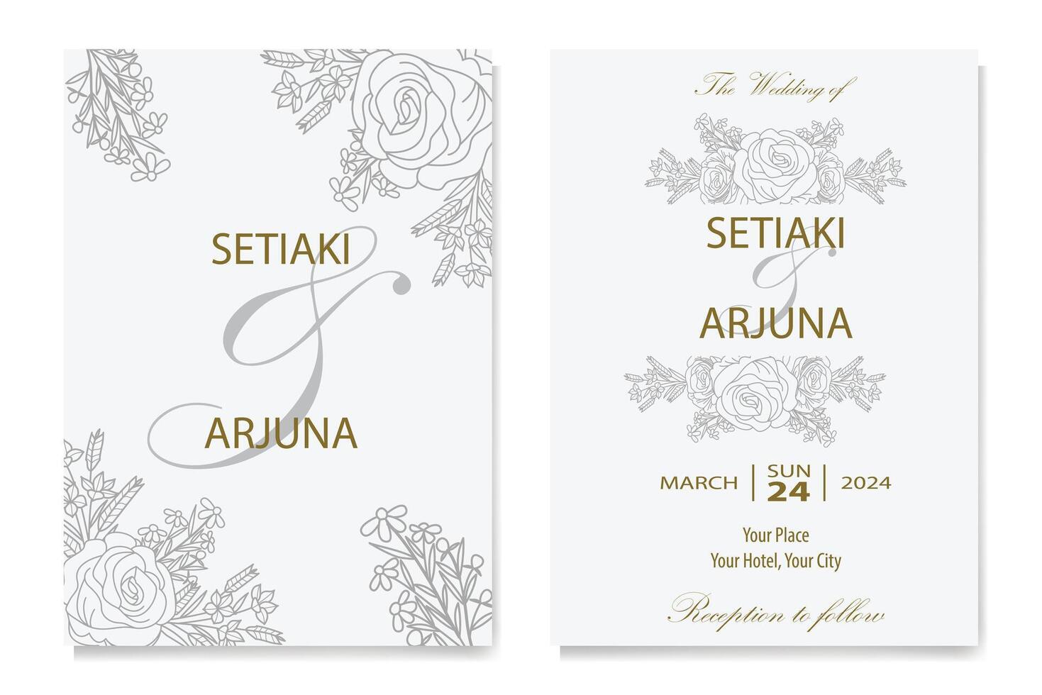 The Blooms Greenery Floral Foliage Ornament Corner Text Separator Elegance Frame for Invitations vector
