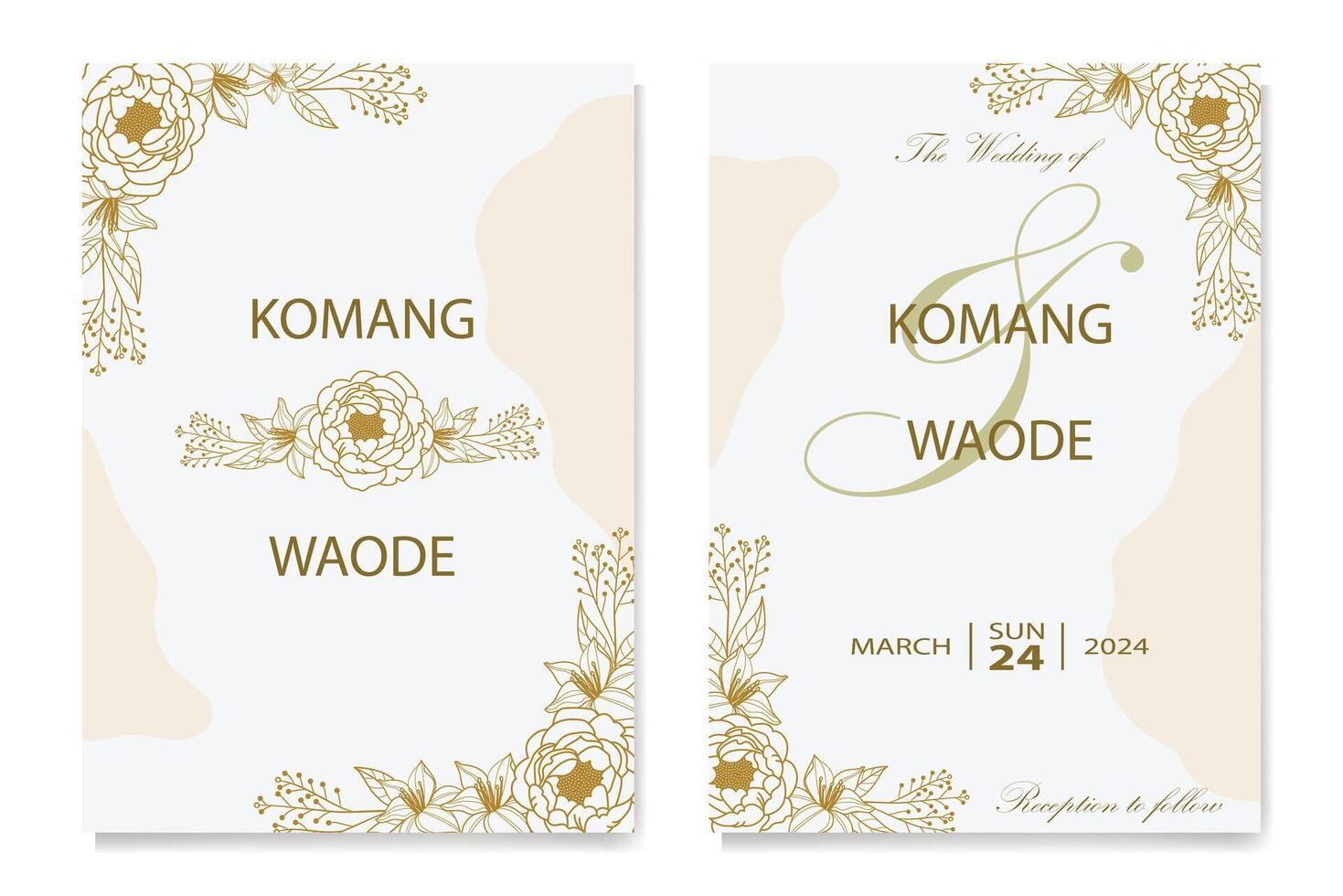 The Blooms Greenery Floral Foliage Ornament Corner Text Separator Elegance Frame for Invitations vector