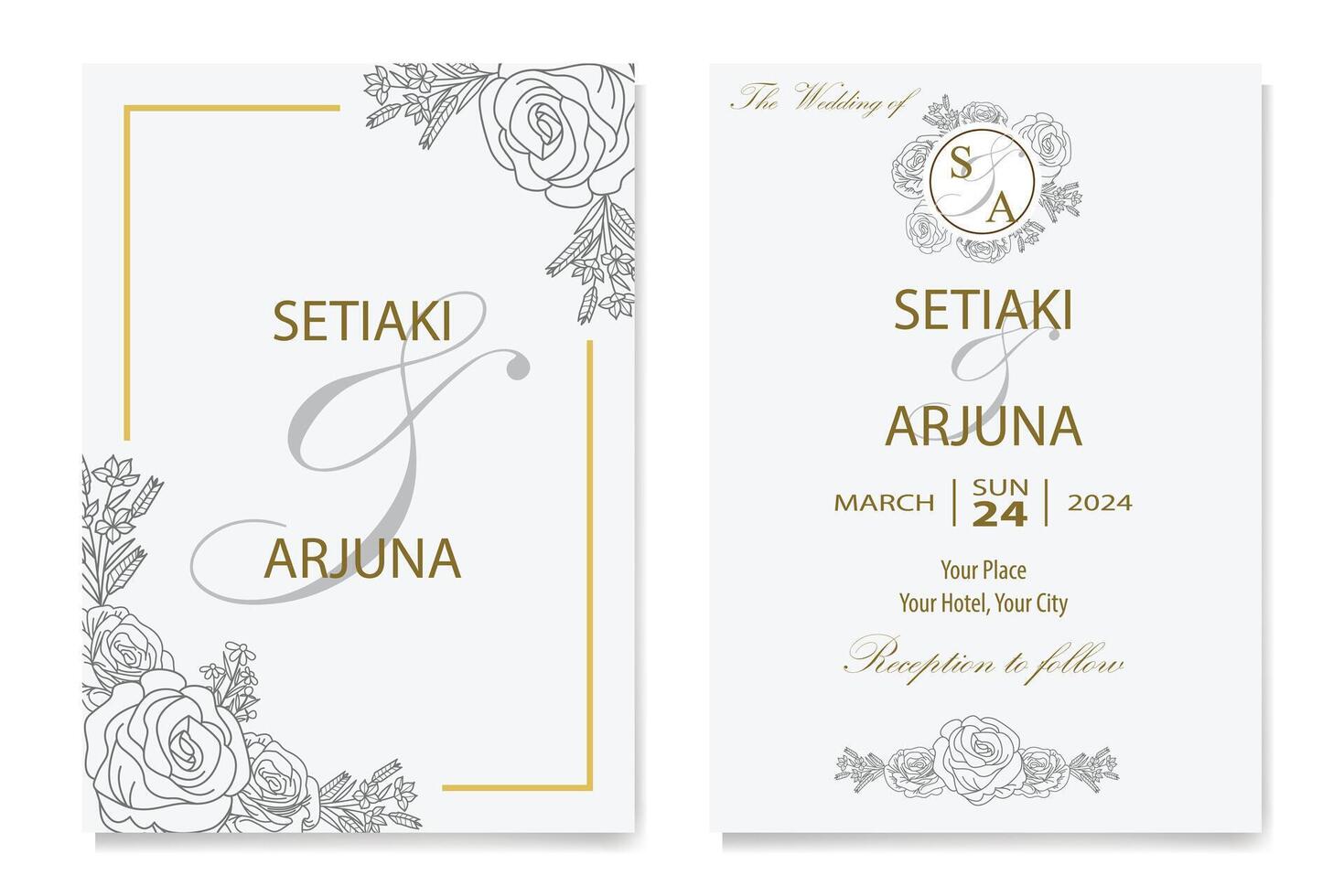 The Blooms Greenery Floral Foliage Ornament Corner Text Separator Elegance Frame for Invitations vector