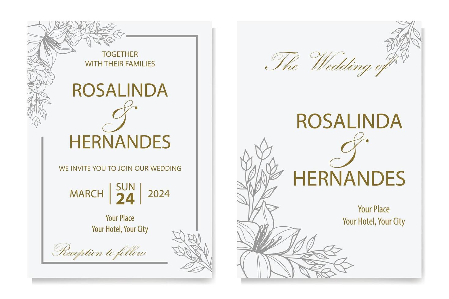The Blooms Greenery Floral Foliage Ornament Corner Text Separator Elegance Frame for Invitations vector