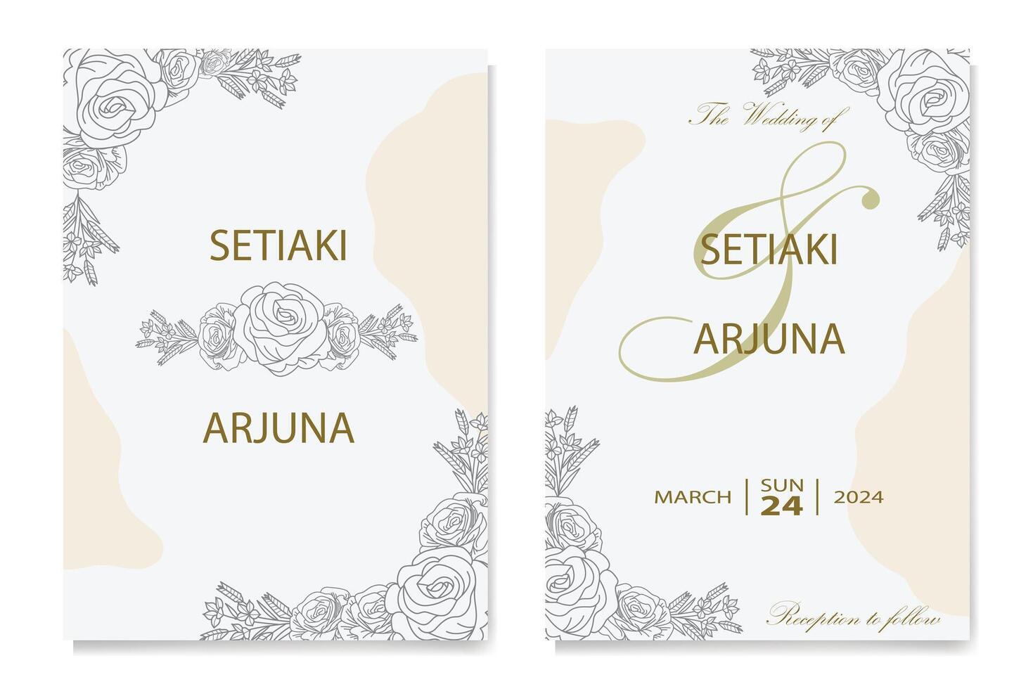 The Blooms Greenery Floral Foliage Ornament Corner Text Separator Elegance Frame for Invitations vector