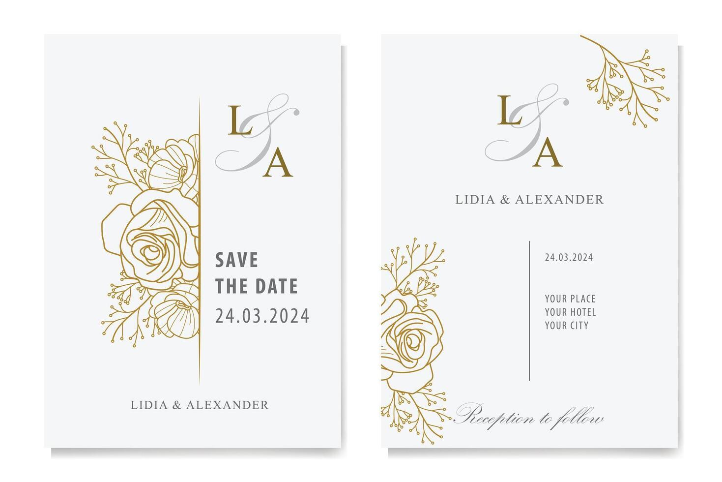 The Blooms Greenery Floral Foliage Ornament Corner Text Separator Elegance Frame for Invitations vector