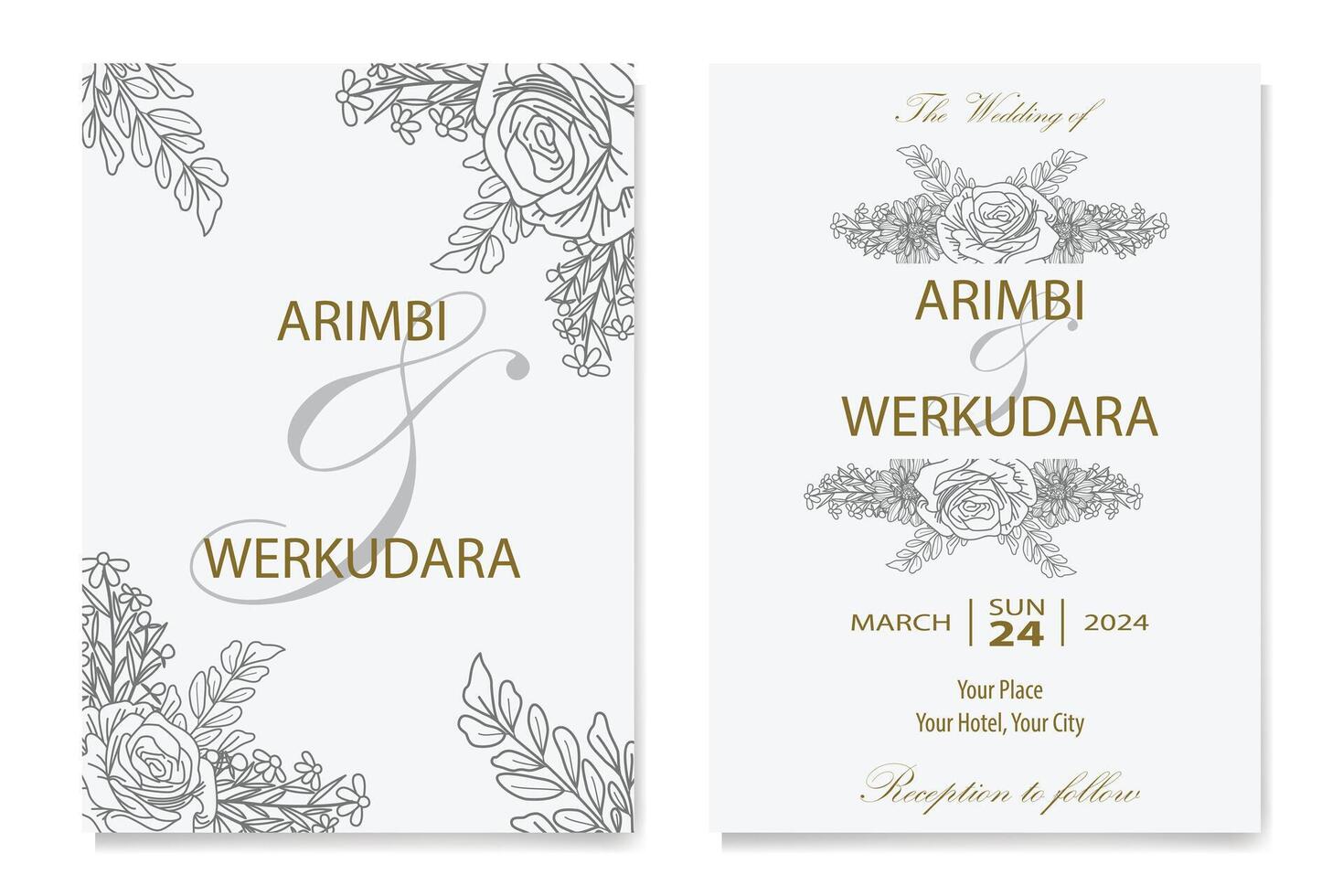 The Blooms Greenery Floral Foliage Ornament Corner Text Separator Elegance Frame for Invitations vector