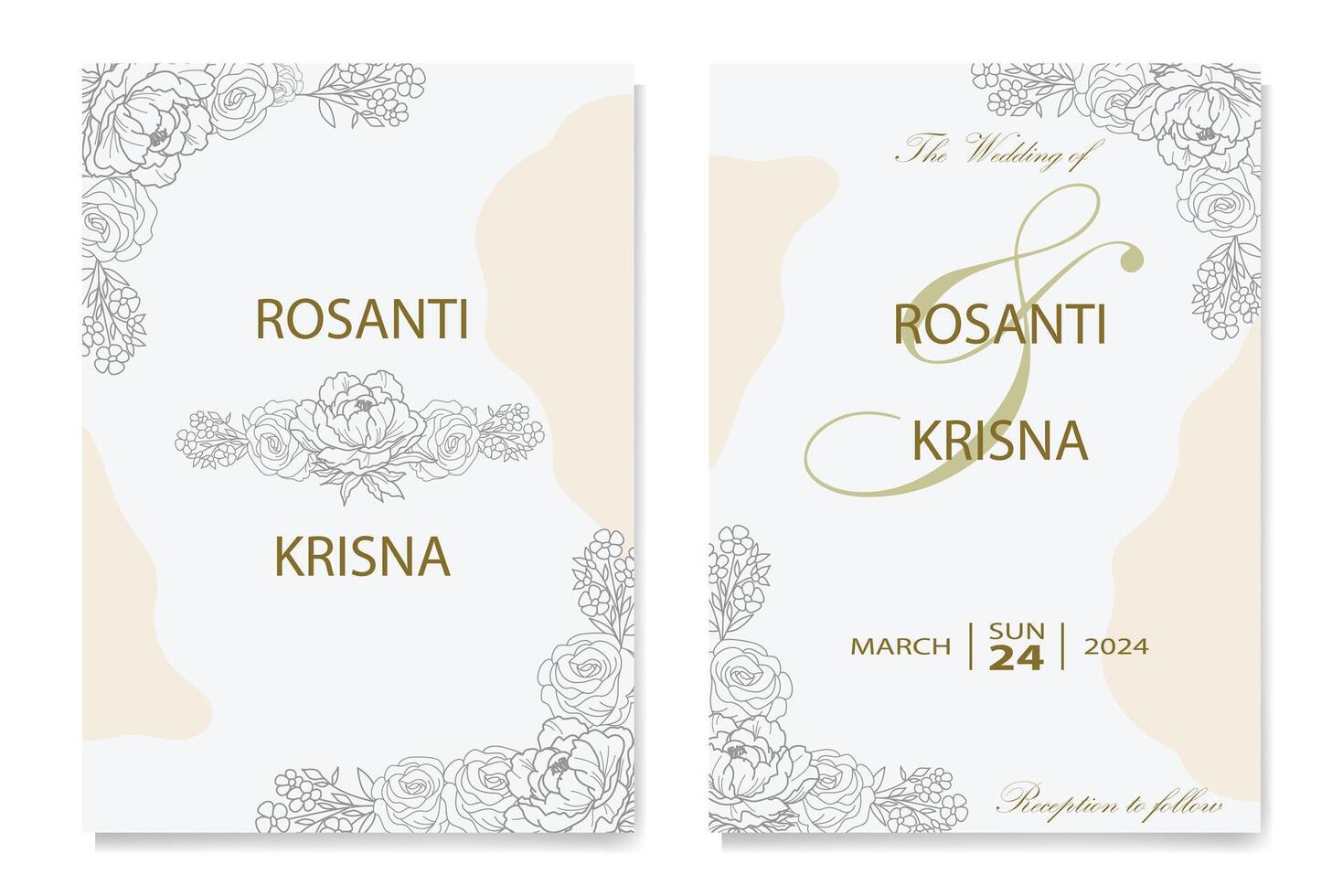 The Blooms Greenery Floral Foliage Ornament Corner Text Separator Elegance Frame for Invitations vector