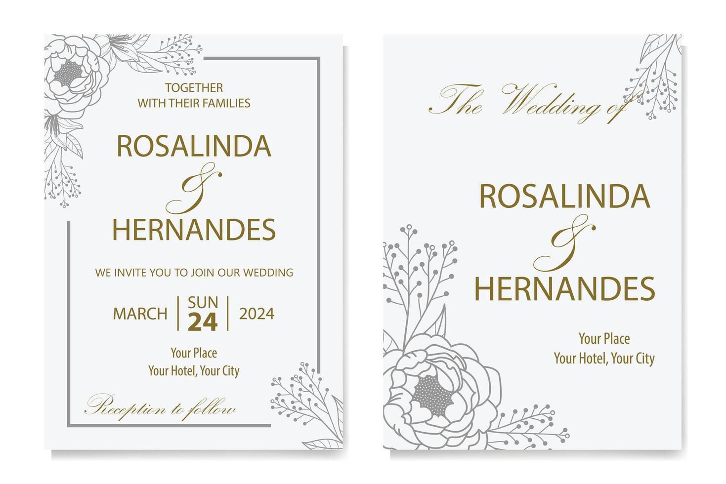 The Blooms Greenery Floral Foliage Ornament Corner Text Separator Elegance Frame for Invitations vector