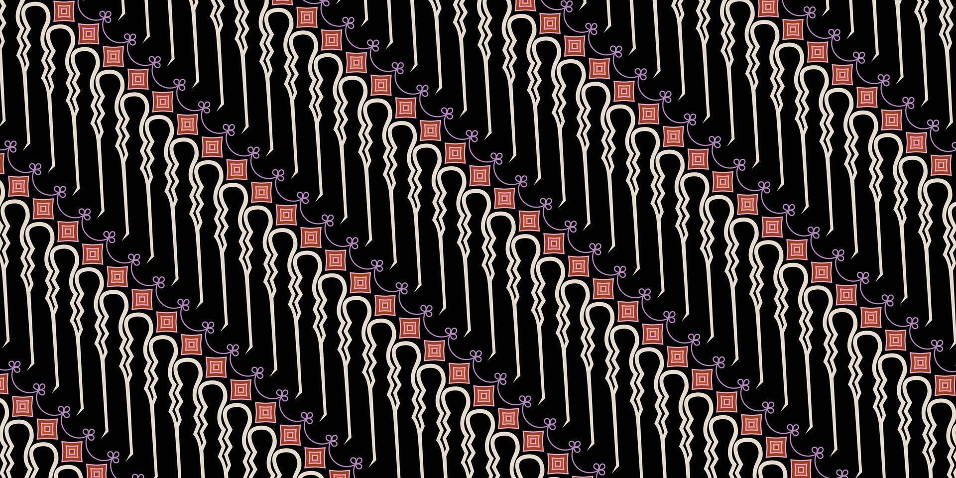 Batik parang design illustration for wallpaper, background and other design elements. vector