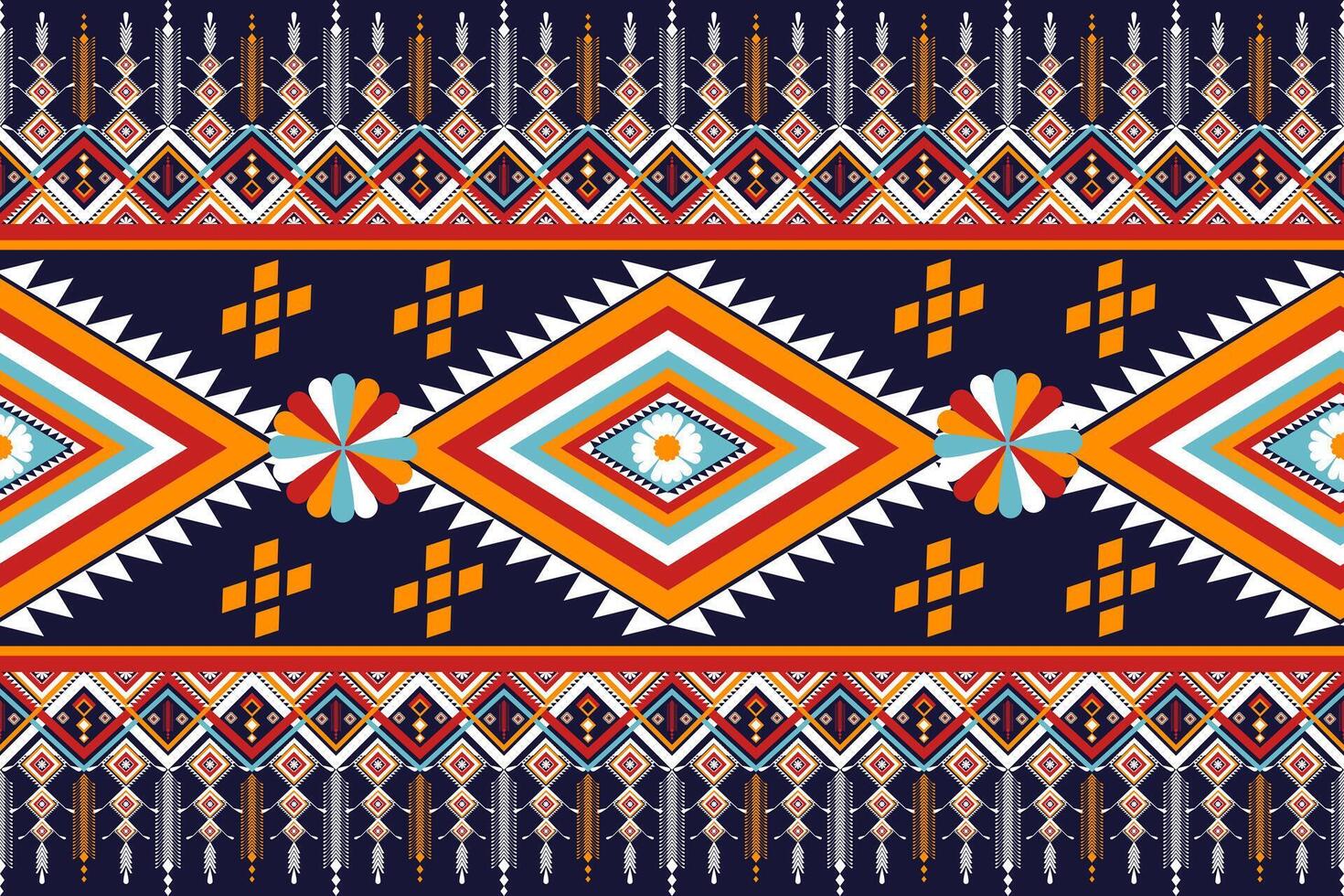 Geometric ethnic pattern traditional abstract tribal. vector