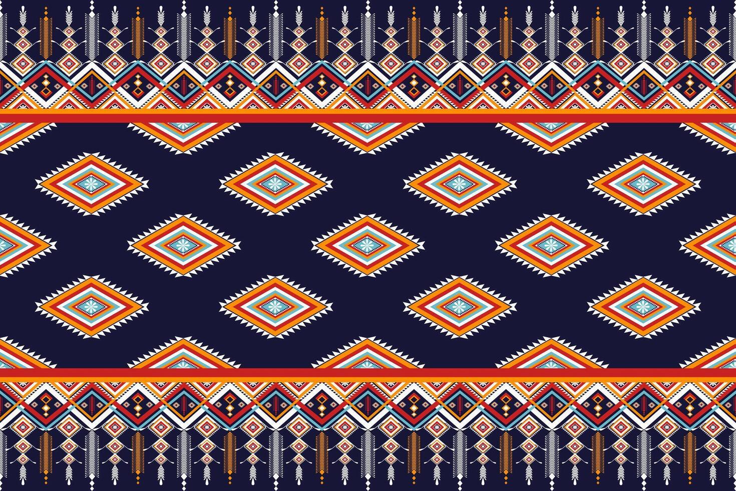 Geometric ethnic pattern traditional abstract tribal. vector