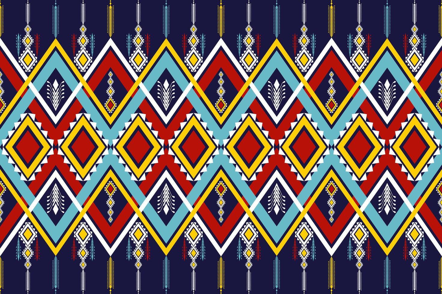Geometric ethnic pattern traditional abstract tribal. vector