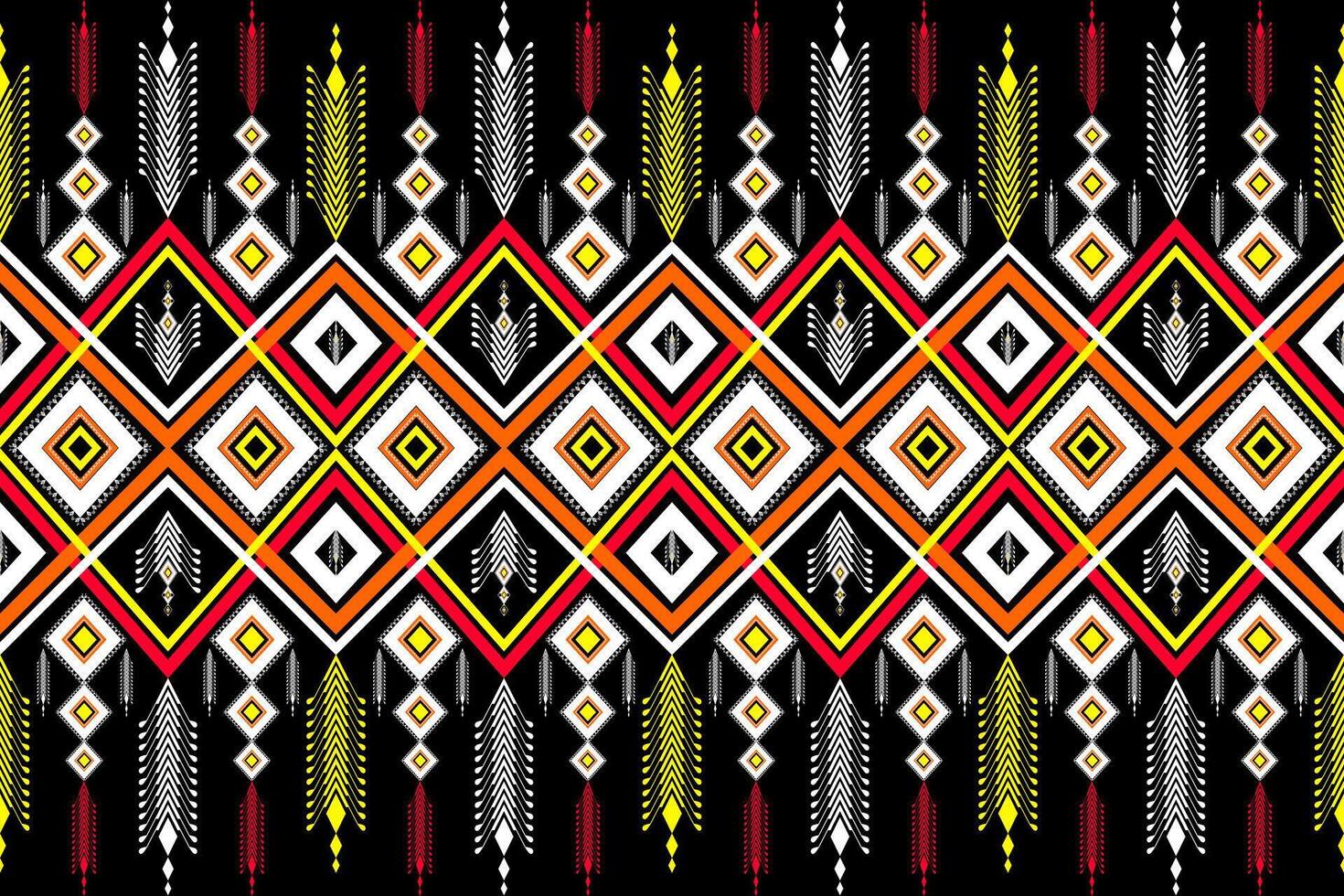 Geometric ethnic pattern traditional abstract tribal. vector