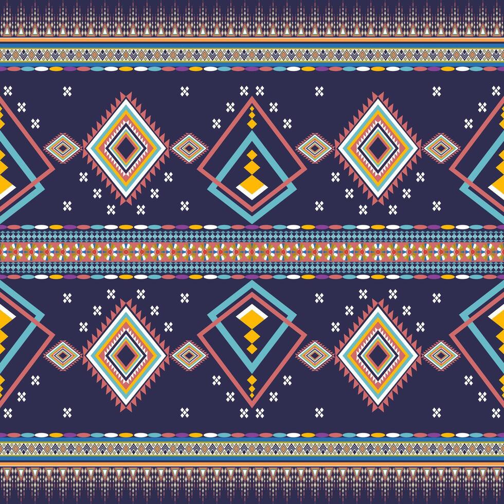 Multicolor Ethnic abstract pattern tribal seamless. vector