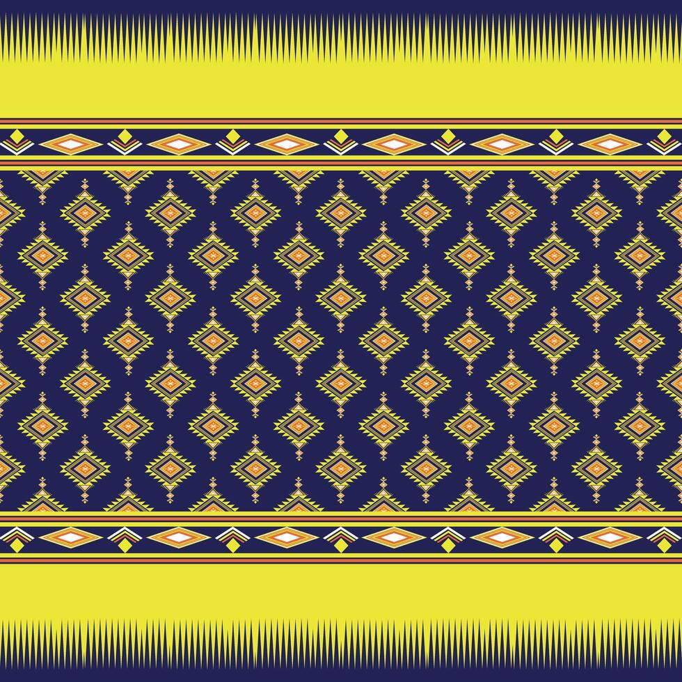 Vintage colorred Ethnic abstract pattern tribal Ikat. vector