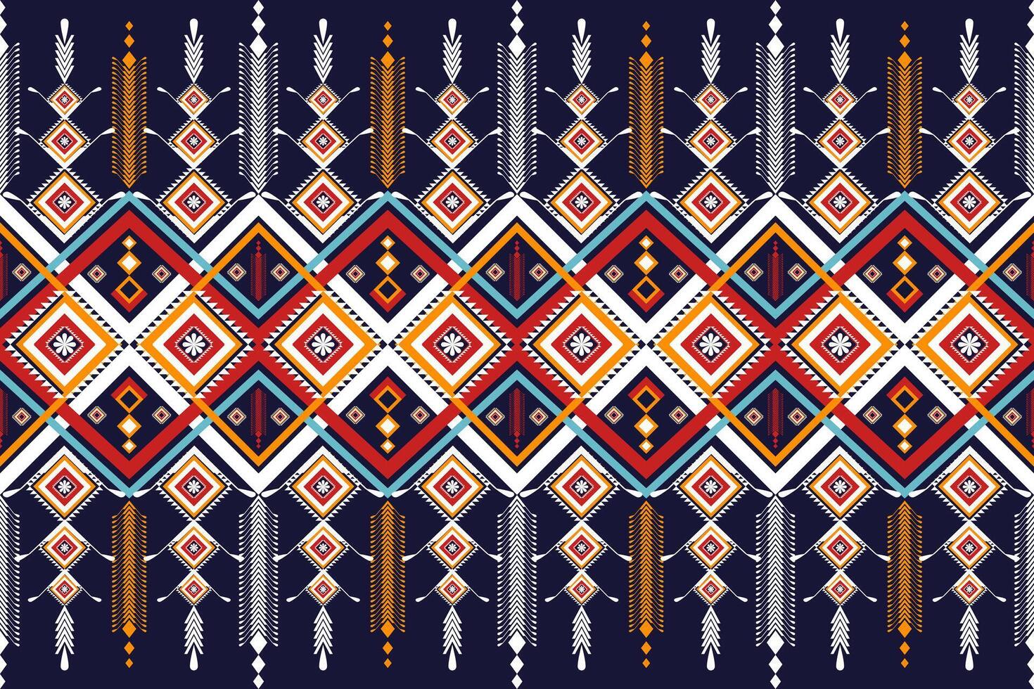 Geometric ethnic pattern traditional abstract tribal. vector