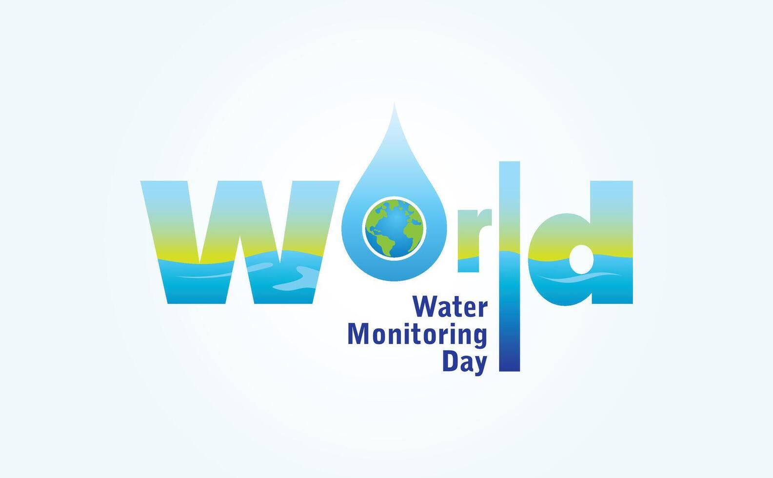 World Water Monitoring Day. EPS 10 vector