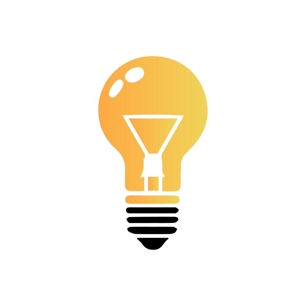 light bulb icon art vector