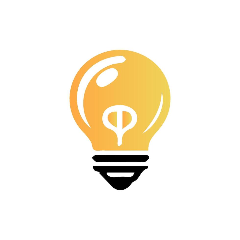 light bulb icon art vector