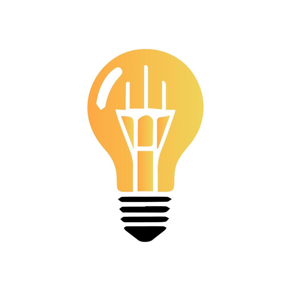 light bulb icon art vector