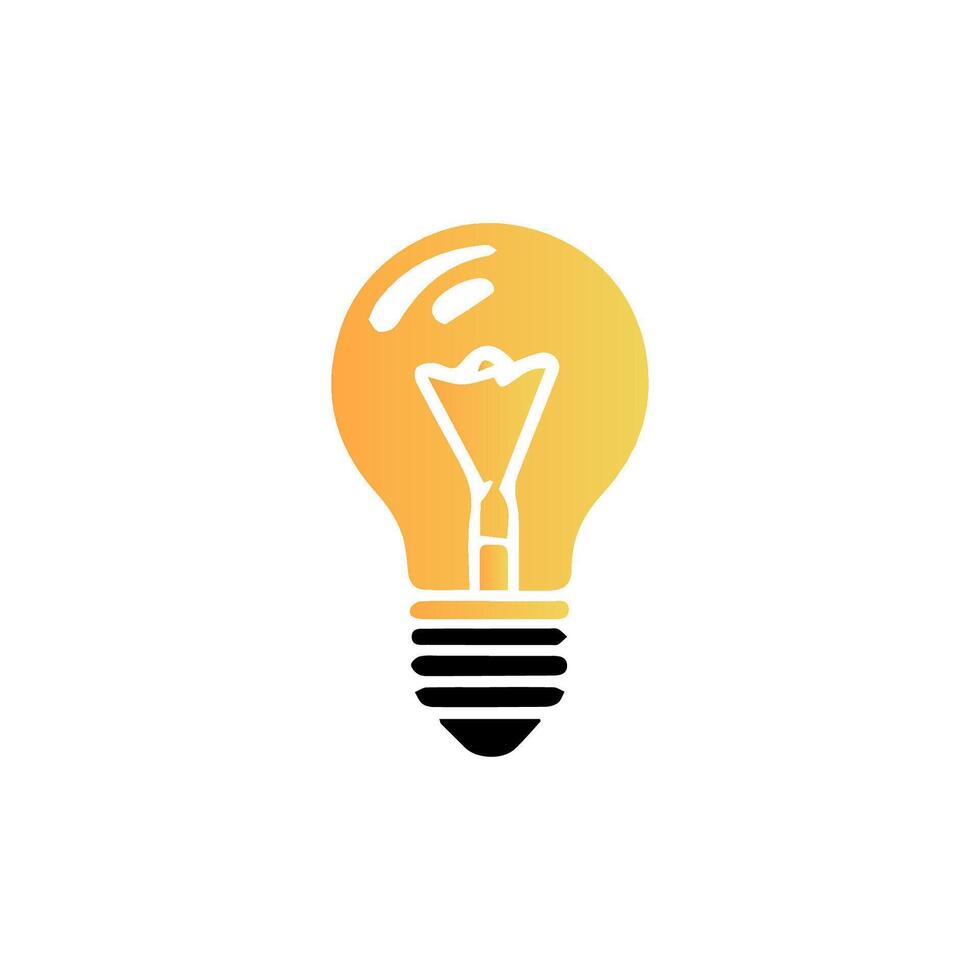 light bulb icon art vector