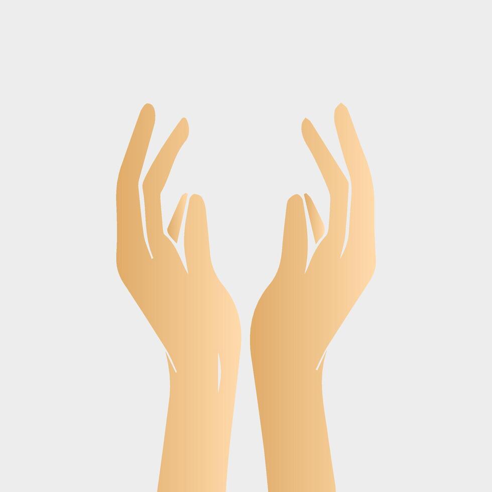 Hands poses. Female hand holding and pointing gestures, fingers, Cartoon human palms and wrist vector