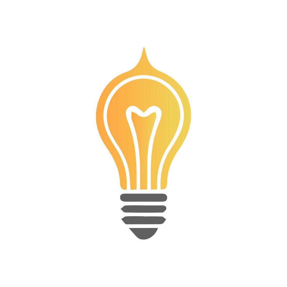 light bulb icon art vector