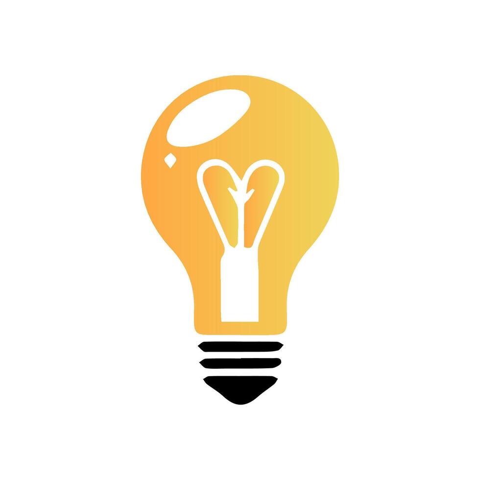 light bulb icon art vector