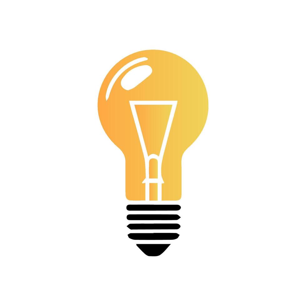 light bulb icon art vector