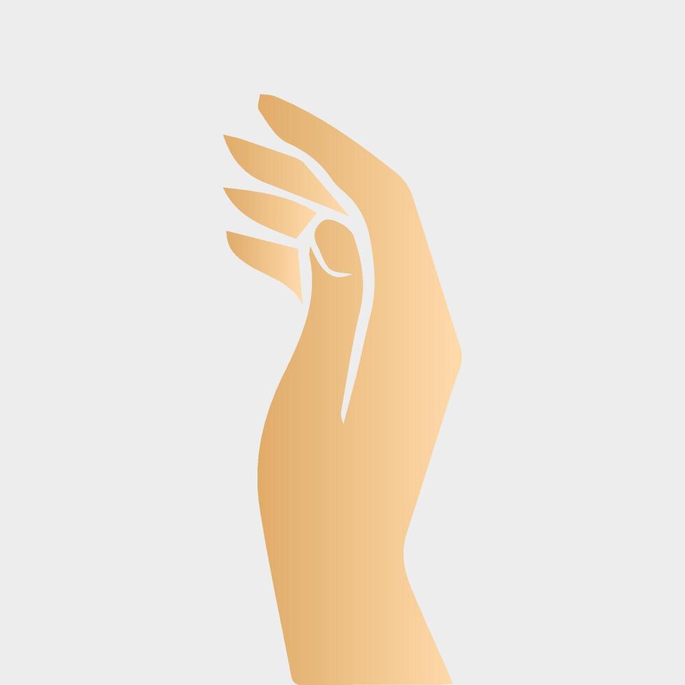 Hands poses. Female hand holding and pointing gestures, fingers, Cartoon human palms and wrist vector