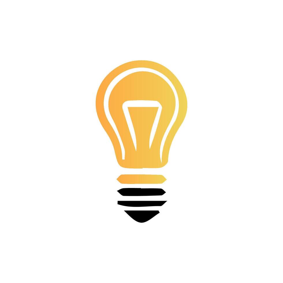 light bulb icon art vector