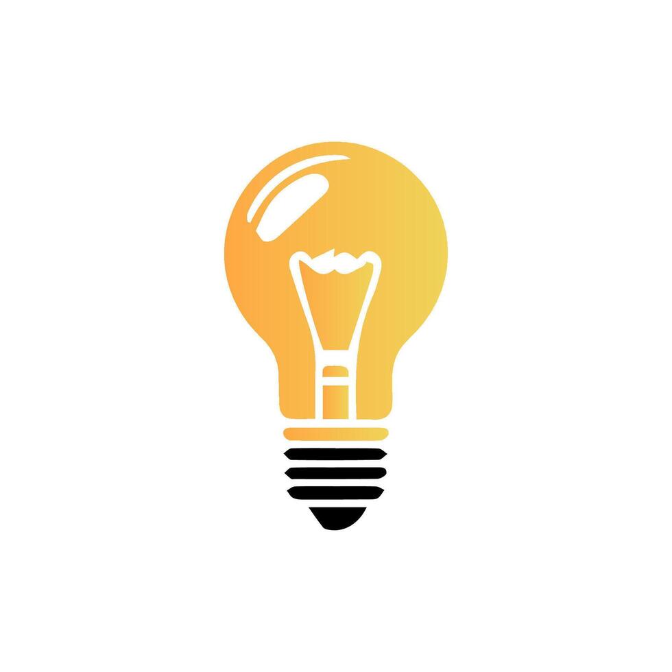 light bulb icon art vector