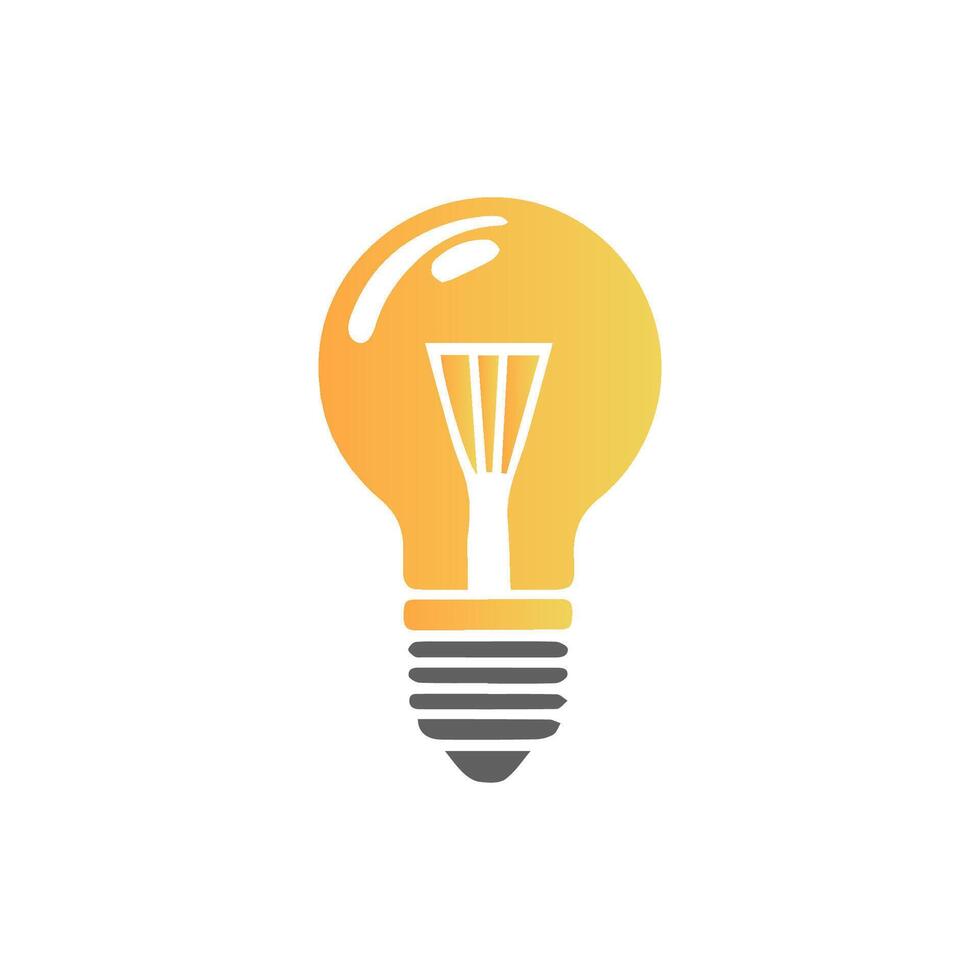 light bulb icon art vector
