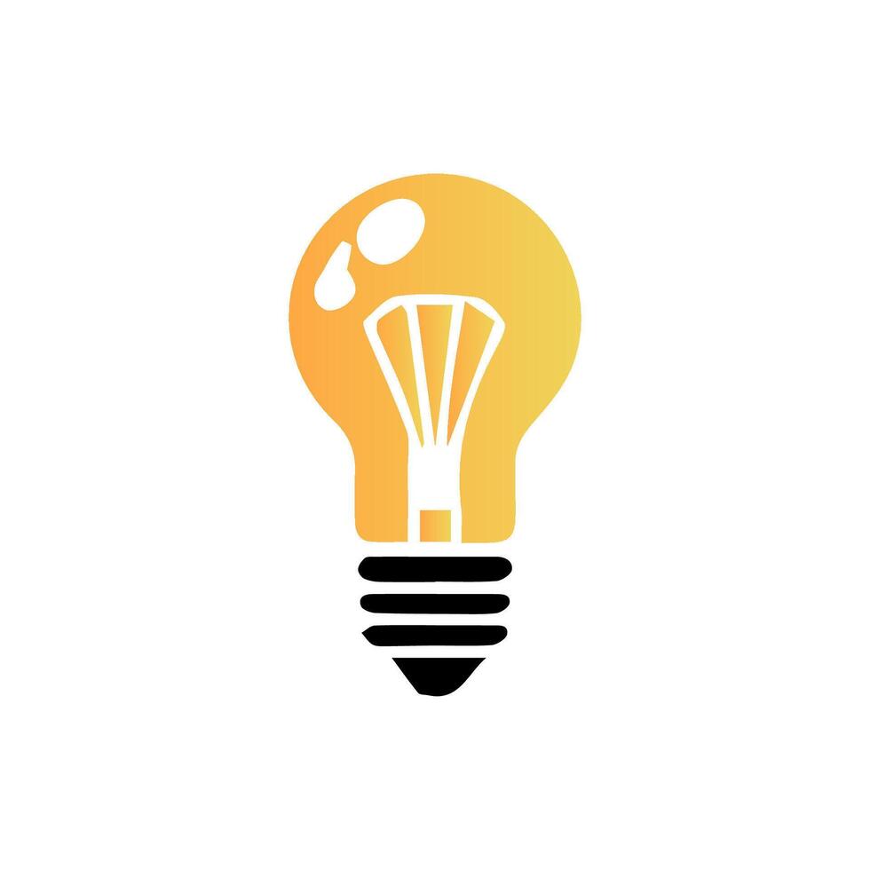light bulb icon art vector