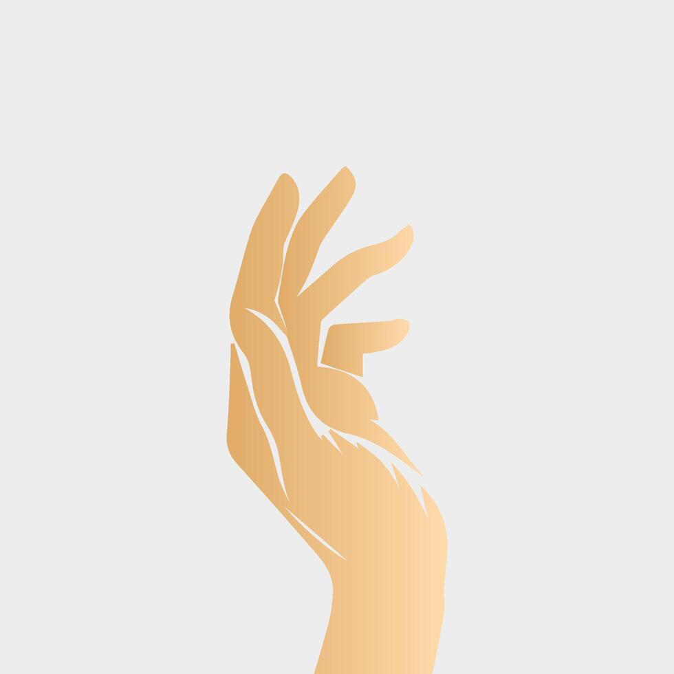 Hands poses. Female hand holding and pointing gestures, fingers, Cartoon human palms and wrist vector